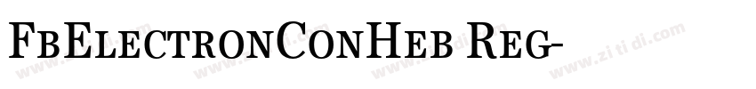 FbElectronConHeb Reg字体转换 FbElectronConHeb Reg字体转换